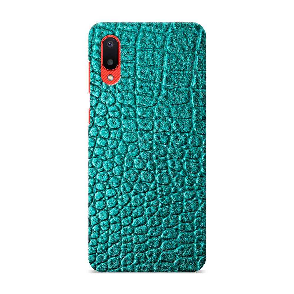 

Пластиковый чехол "Бирюзовая змея" на Samsung Galaxy A02, 2102520-2