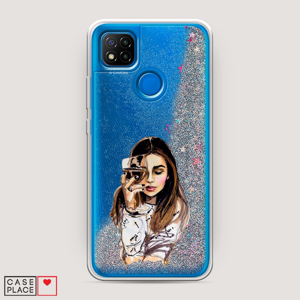 

Чехол Awog на Xiaomi Redmi 9C "Девушка с бокалом", Разноцветный, 39091-1