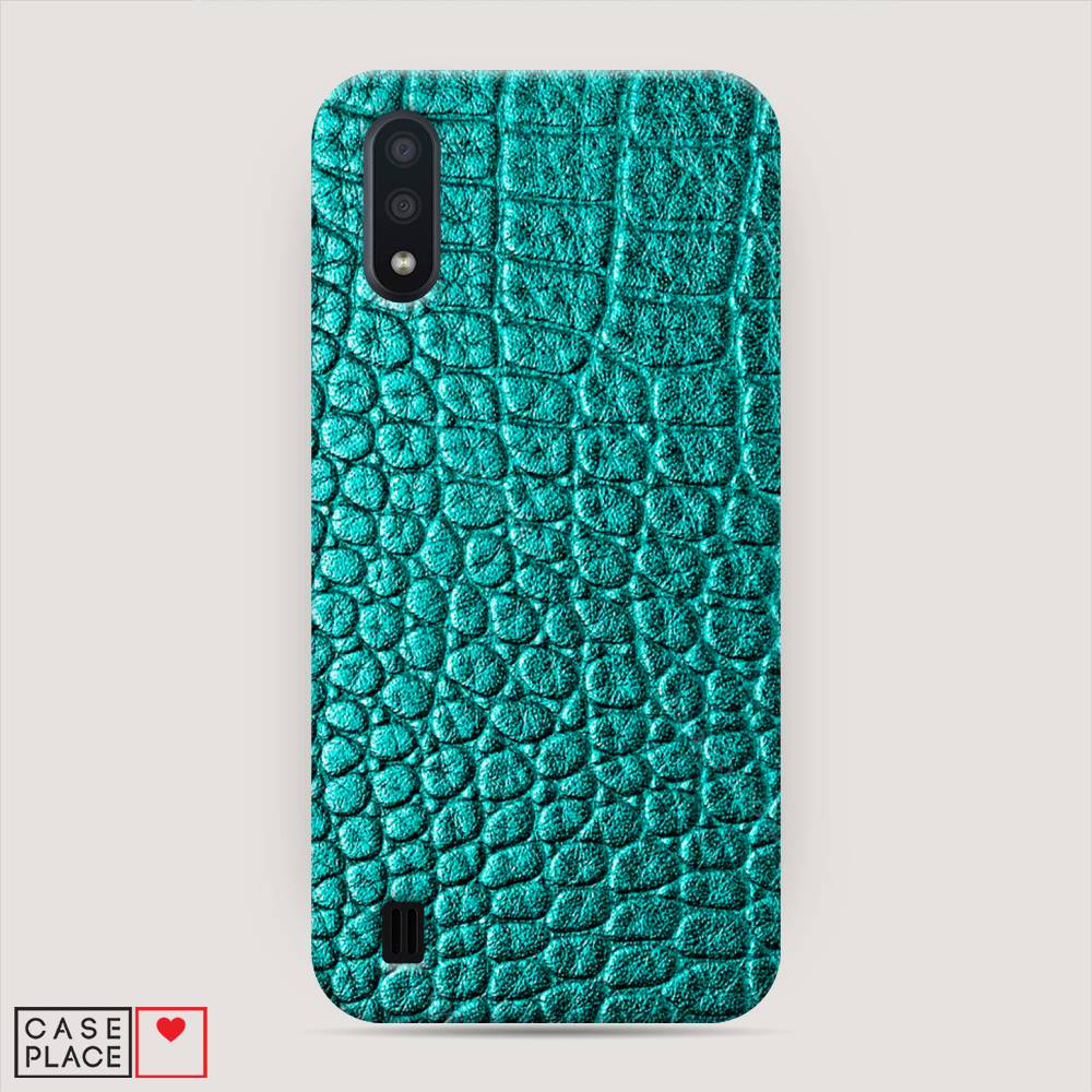 

Пластиковый чехол "Бирюзовая змея" на Samsung Galaxy A01
