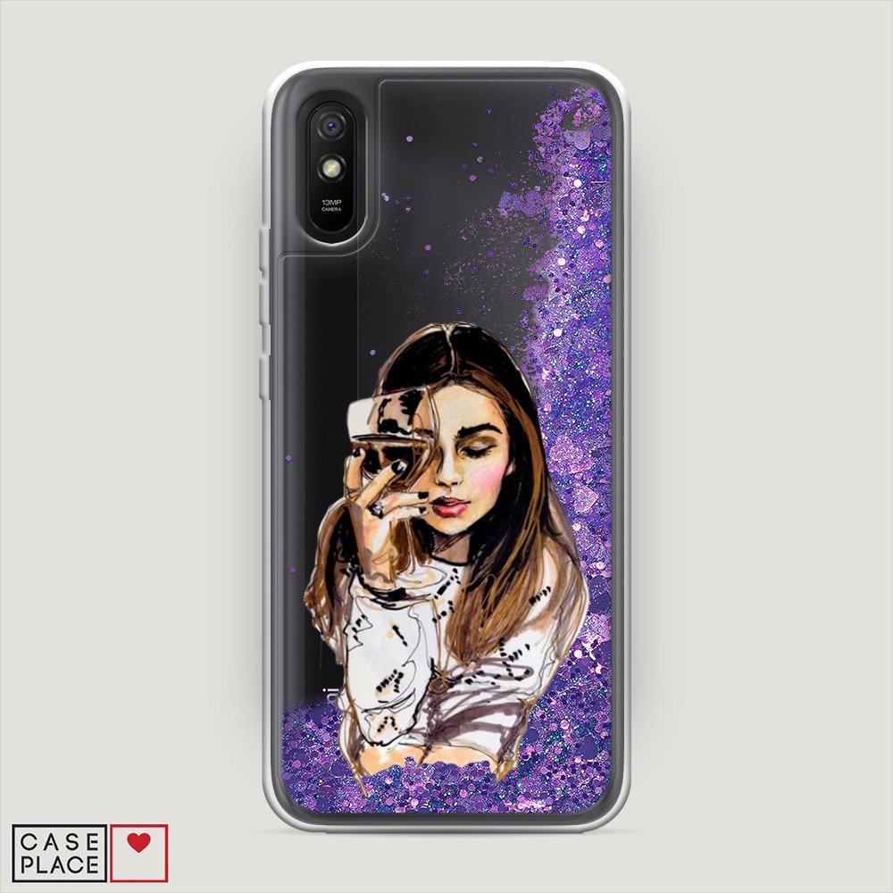

Чехол Awog на Xiaomi Redmi 9A "Девушка с бокалом", Разноцветный, 38992-1