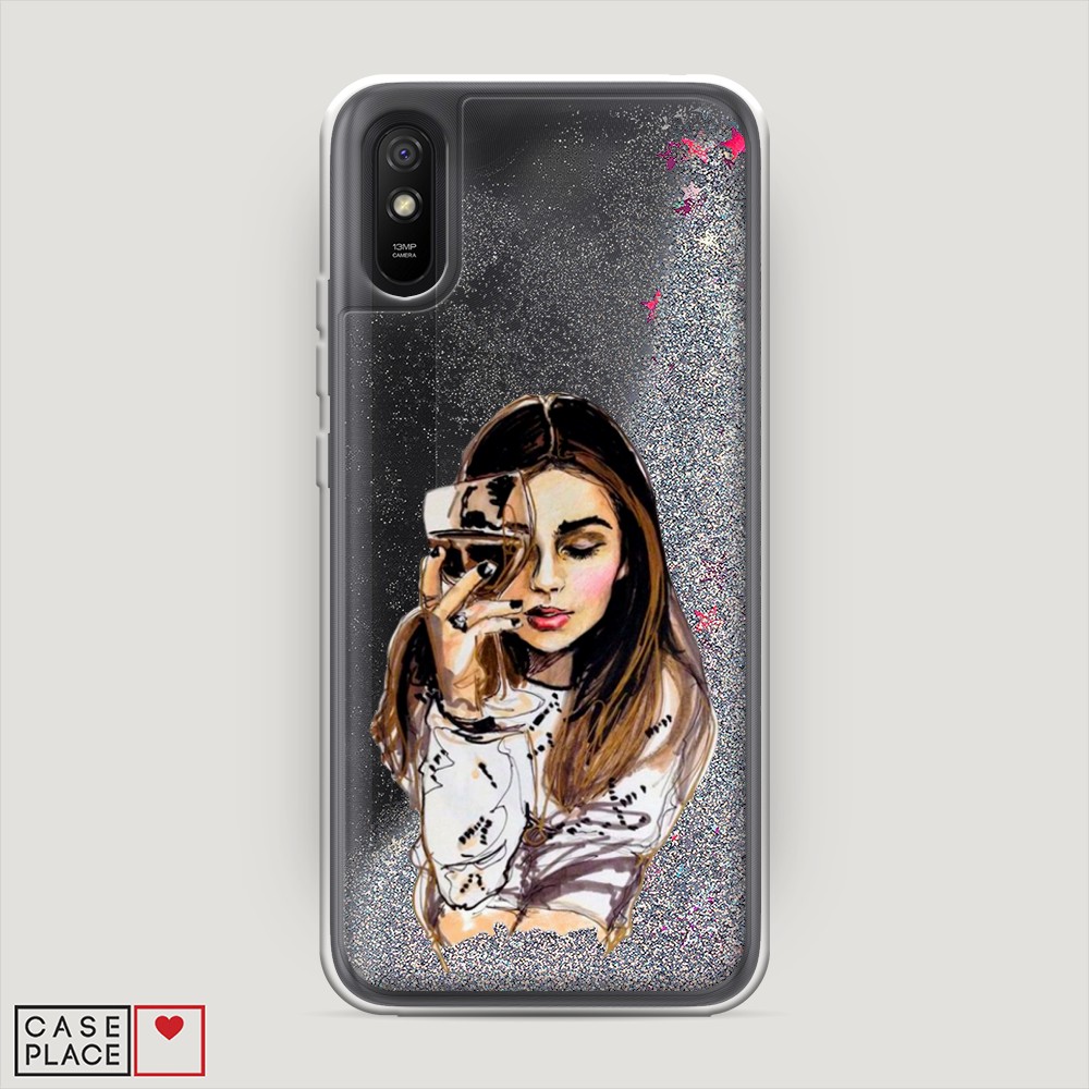 

Чехол Awog на Xiaomi Redmi 9A "Девушка с бокалом", Разноцветный, 38991-1
