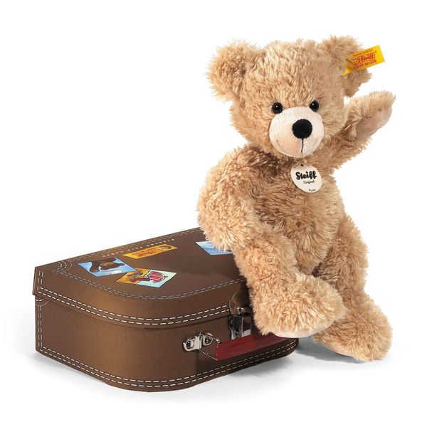 Мягкая игрушка Steiff Fynn Teddy Bear in Suitcase бежевый 4pcs set silicone wheels protector for luggage reduce noise travel luggage suitcase wheels cover castor sleeve luggage accessory