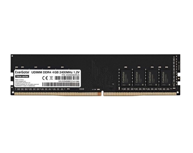 

Оперативная память ExeGate Value DIMM DDR4 4GB 2400MHz (EX283084RUS), EX283084RUS