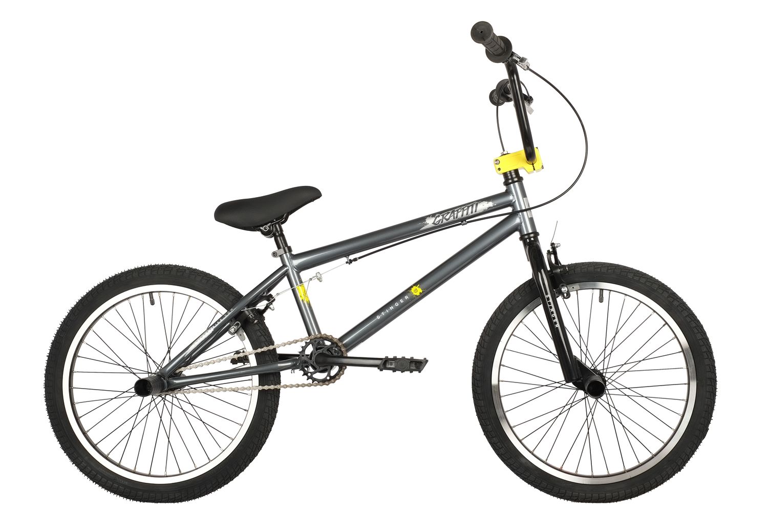 фото Велосипед bmx stinger 20 graffiti, серый, размер 10 20bmx.graff.10gr1