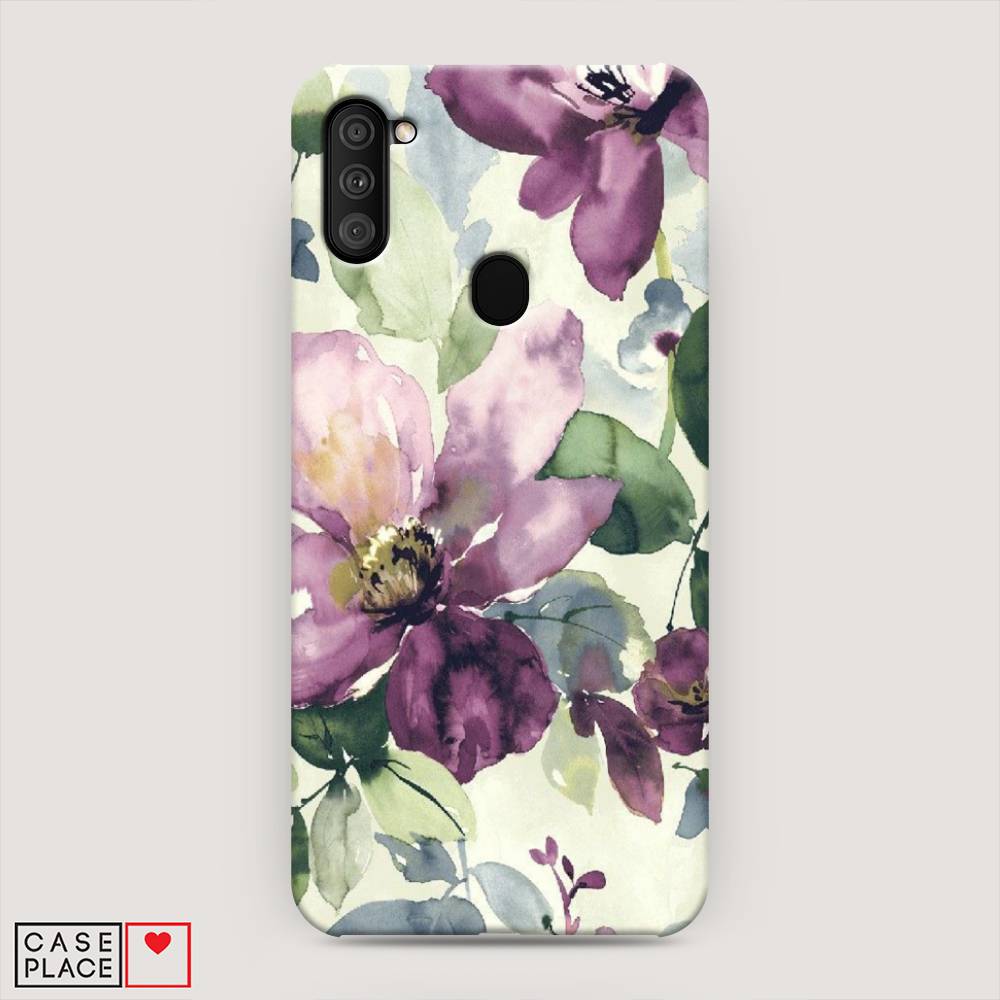

Пластиковый чехол "Сиреневые цветы-акварель" на Samsung Galaxy A11, 2100120-7