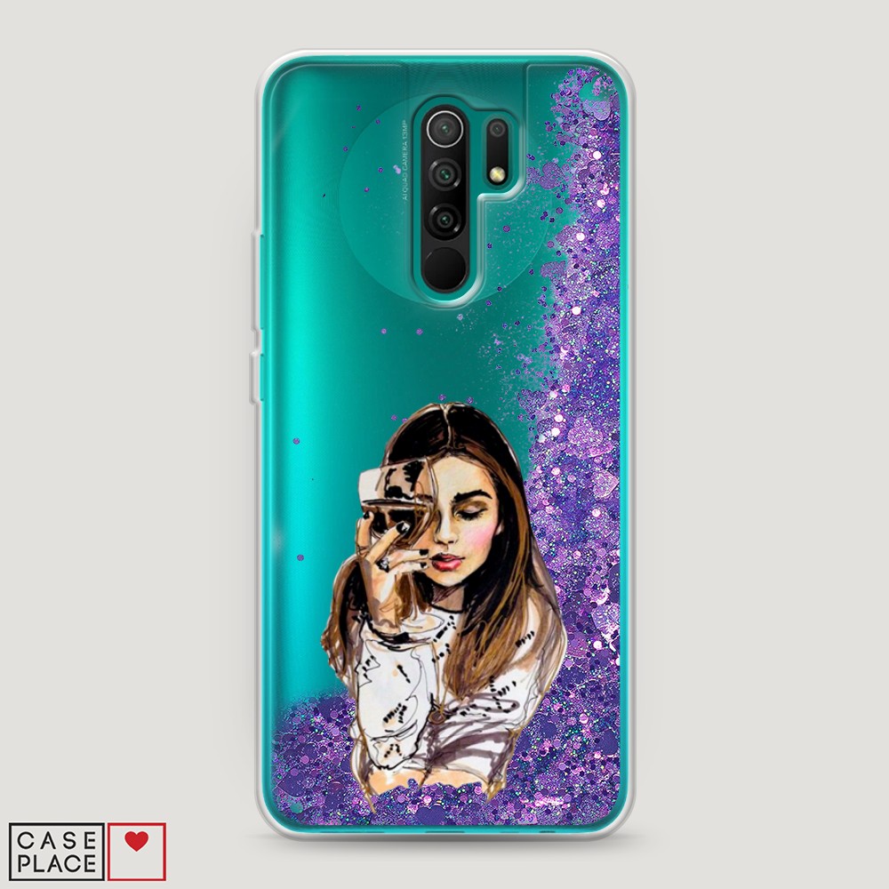 

Чехол Awog на Xiaomi Redmi 9 "Девушка с бокалом", Разноцветный, 38392-1