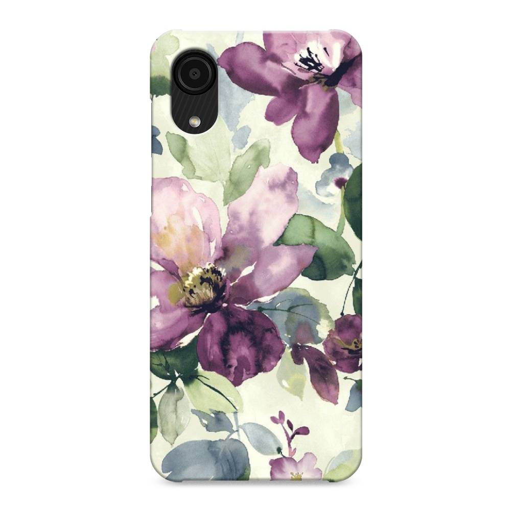 

Пластиковый чехол "Сиреневые цветы-акварель" на Samsung Galaxy A03 Core, 2104720-7