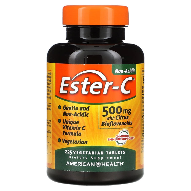 Пищевая добавка American Health, Ester-C, с цитрусовыми биофлавоноидами, 500 мг, 225 шт