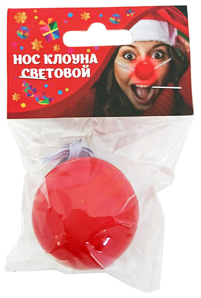 

Нос клоуна карнавальный световой в ассортименте