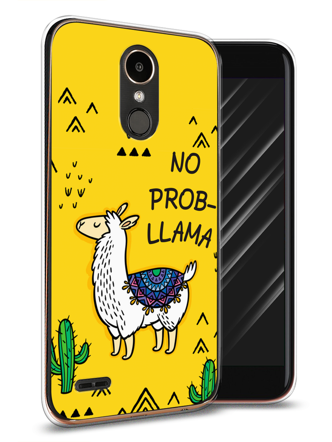 

Чехол Awog на LG K10 2017 "No probLLama", Желтый;черный;синий, 81350-2