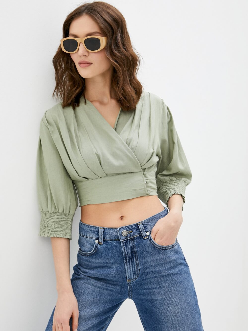 

Блуза женская Incity 1.1.1.21.01.04.01965/160110 зеленая 40 RU, 1.1.1.21.01.04.01965/160110