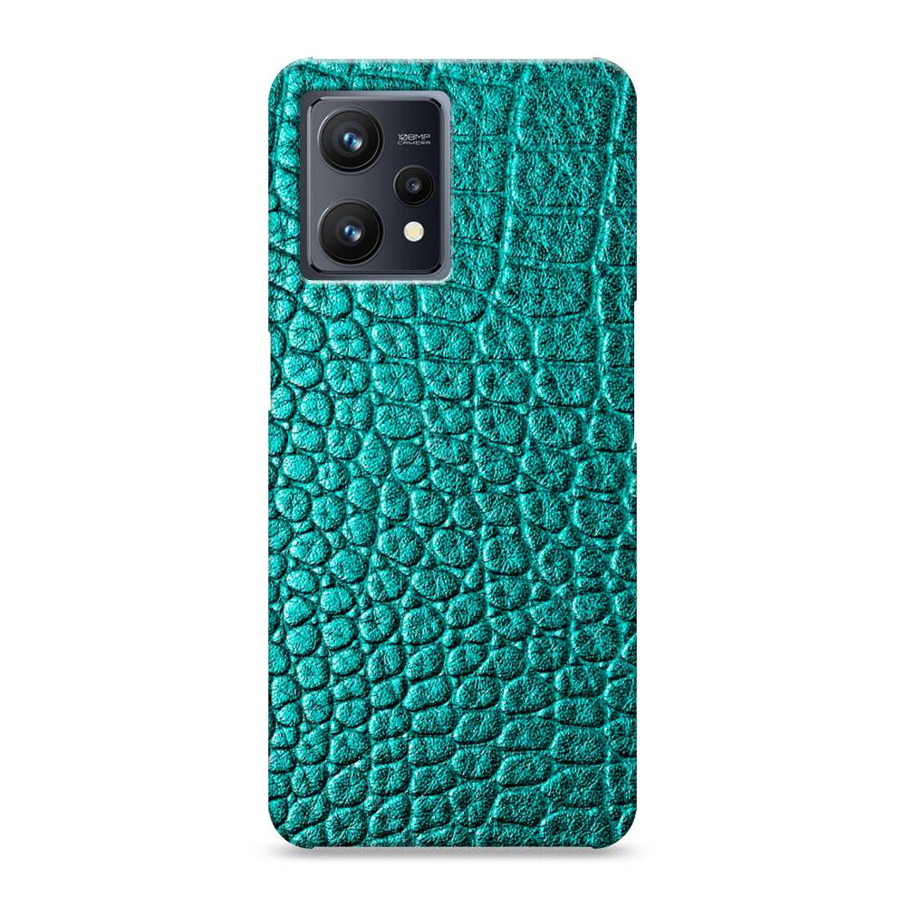 

Пластиковый чехол "Бирюзовая змея" на Realme 9 Pro Plus, 258720-2