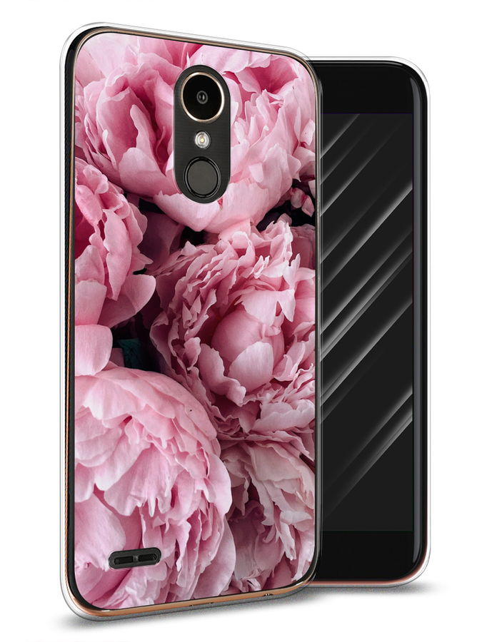 

Чехол Awog на LG K10 2017 "Нежные пионы", Розовый;черный;белый, 81350-8