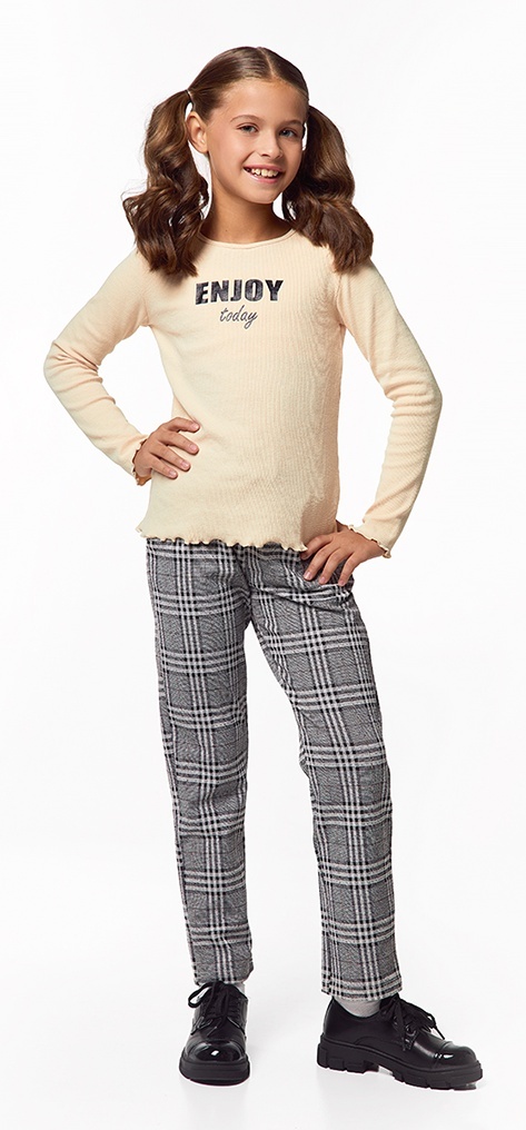 

Брюки детские Kari AW24C87203218, черный; белый, 140, 234423