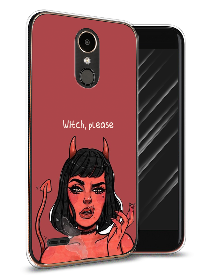 

Чехол Awog на LG K10 2017 "Evil Girl", Красный;черный, 81350-6