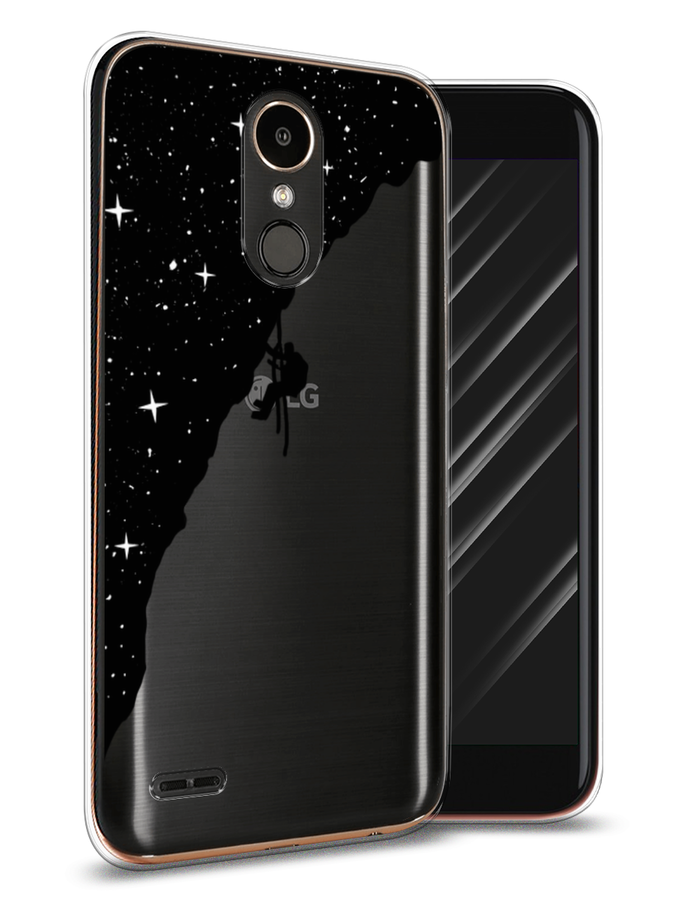 

Чехол Awog на LG K10 2017 "Скалолаз в космосе", Черный;белый;бежевый, 81350-4