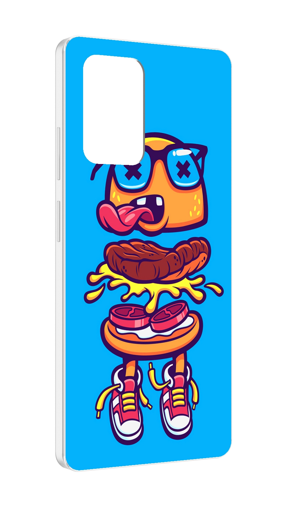 

Чехол MyPads Бургер с очками для ZTE Blade V40 Pro, Tocco