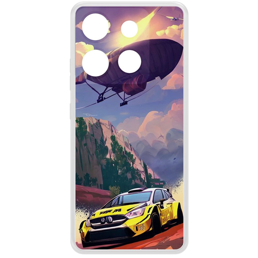 

Чехол-накладка Krutoff Clear Case Гонка для Infinix Smart 7 HD, Прозрачный