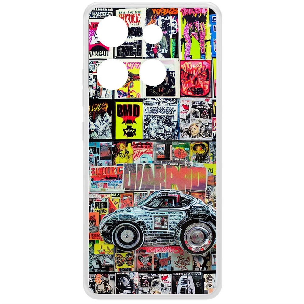 

Чехол-накладка Krutoff Clear Case Автопамфлет для INFINIX Smart 7 HD, Прозрачный