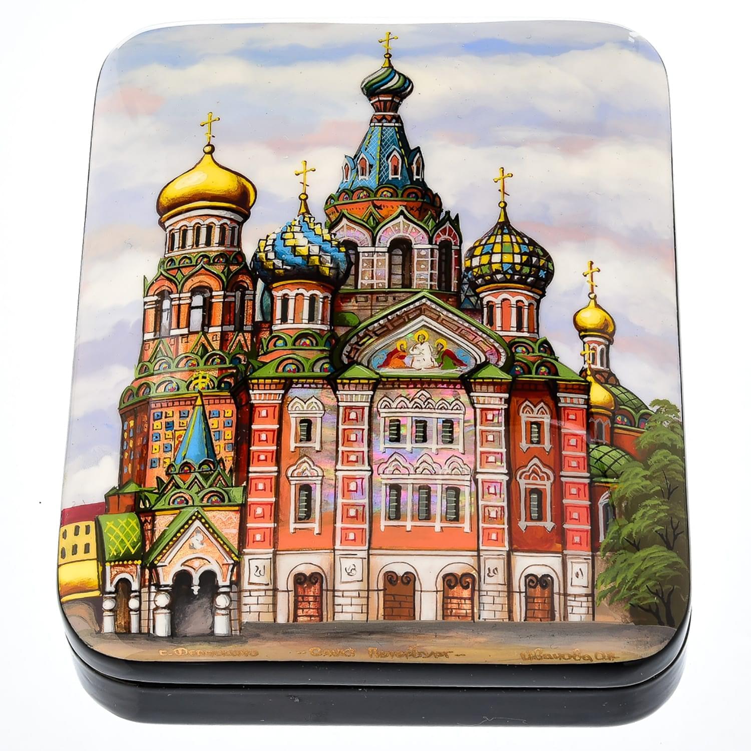 

Лаковая миниатюра шкатулка "Санкт-Петербург. Храм Спаса-на-крови"