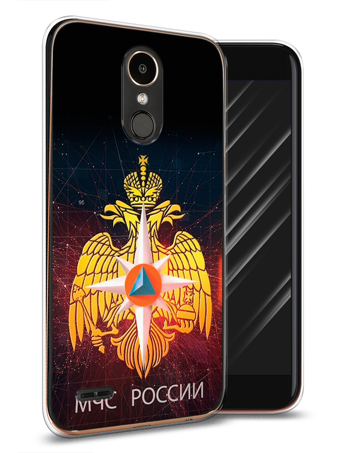 

Чехол Awog на LG K10 2017 "МЧС России", Черный;желтый;красный, 81350-5