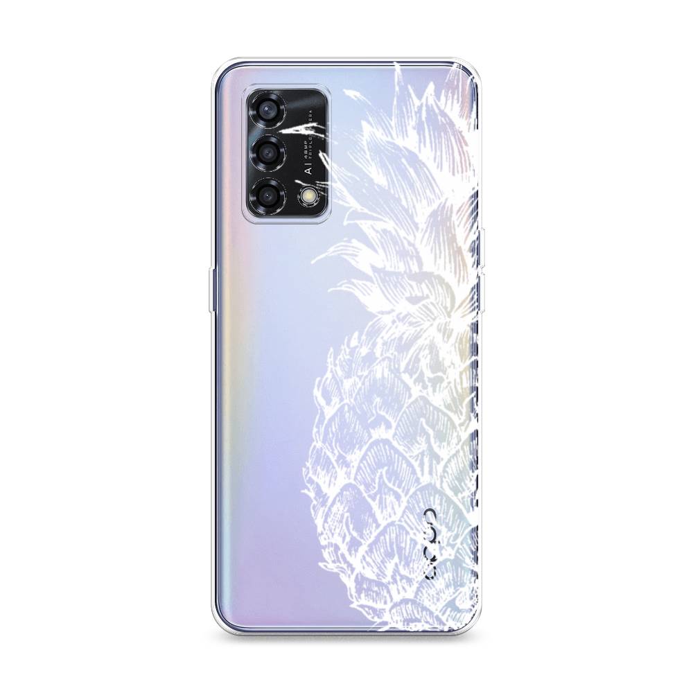 

Чехол Awog на Oppo Reno 6 Lite "Ананас графика белая", Разноцветный, 259550-10