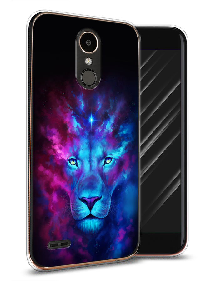 

Чехол Awog на LG K10 2017 "Космический лев", Голубой, 81350-1
