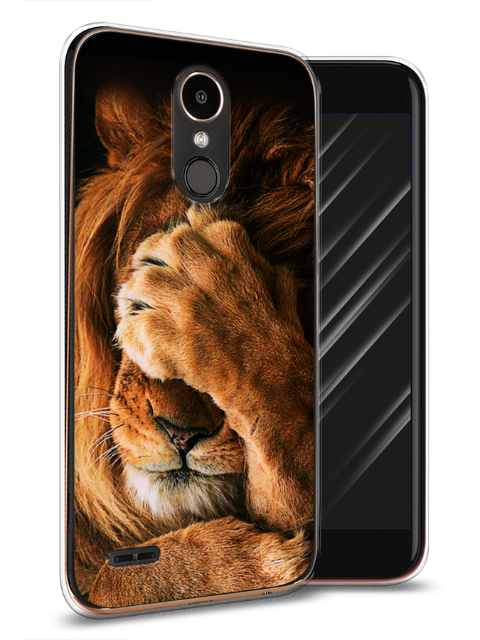 

Чехол Awog на LG K10 2017 "Львиный стыд", Коричневый;черный, 81350-1