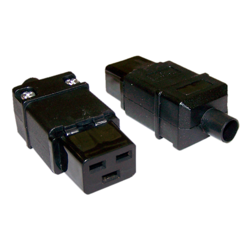 Lanmaster Вилка Lanmaster LAN-IEC-320-C19 IEC 60320 C19 16A 250V black 1649₽