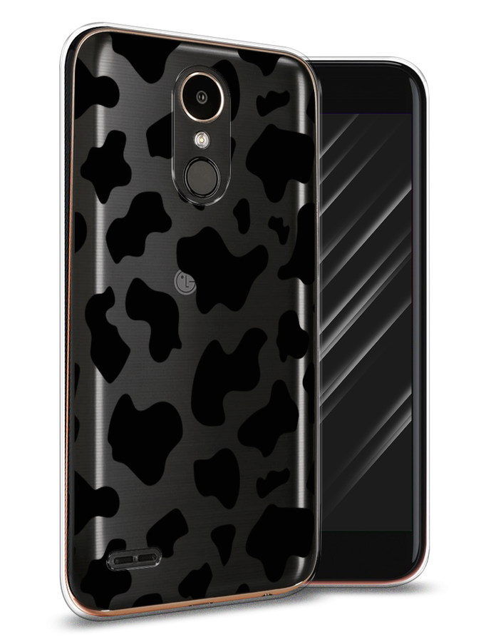 

Чехол Awog на LG K10 2017 "Пятна коровы черные", Черный, 81350-2