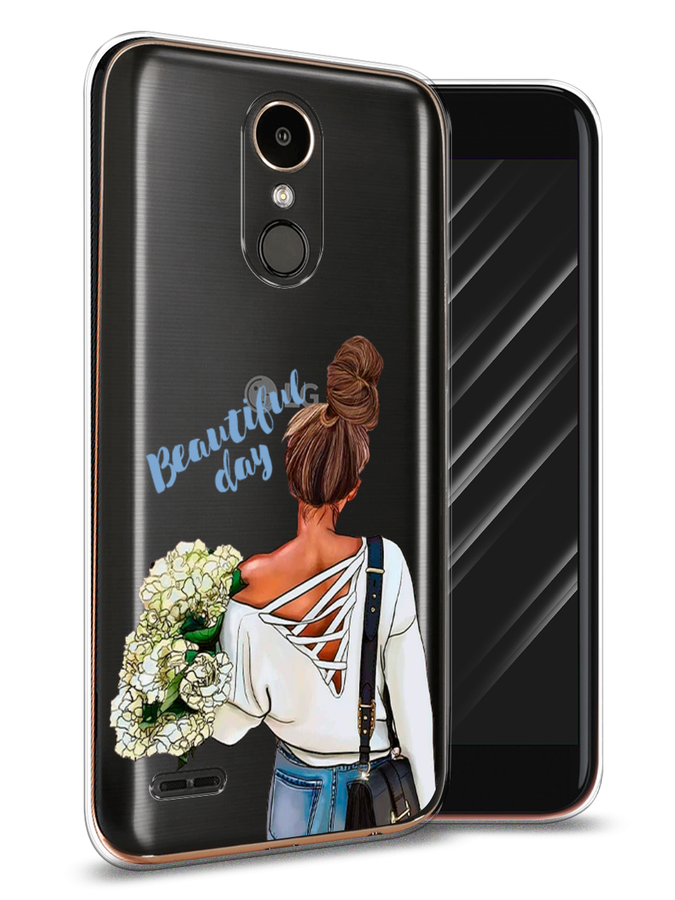 

Чехол Awog на LG K10 2017 "Beautiful day vector", Коричневый;белый;зеленый, 81350-6