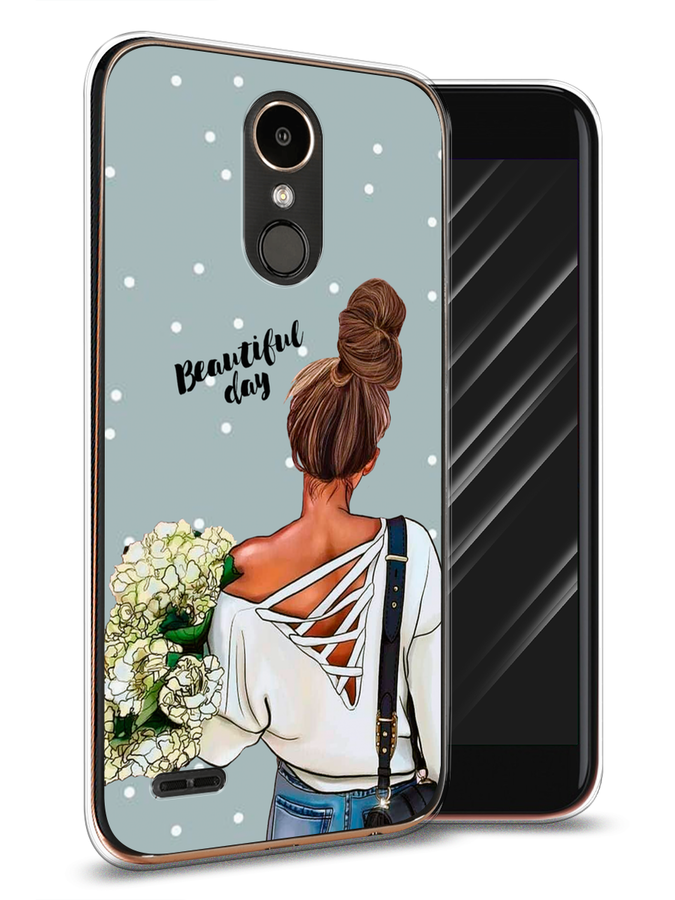 

Чехол Awog на LG K10 2017 "Beautiful day", Голубой;коричневый;бежевый, 81350-6