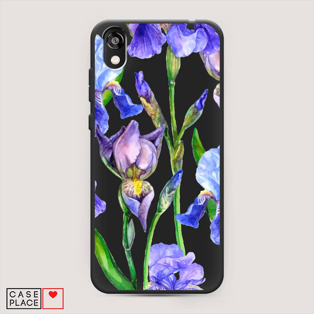 фото Чехол awog "синие ирисы" для honor 8s
