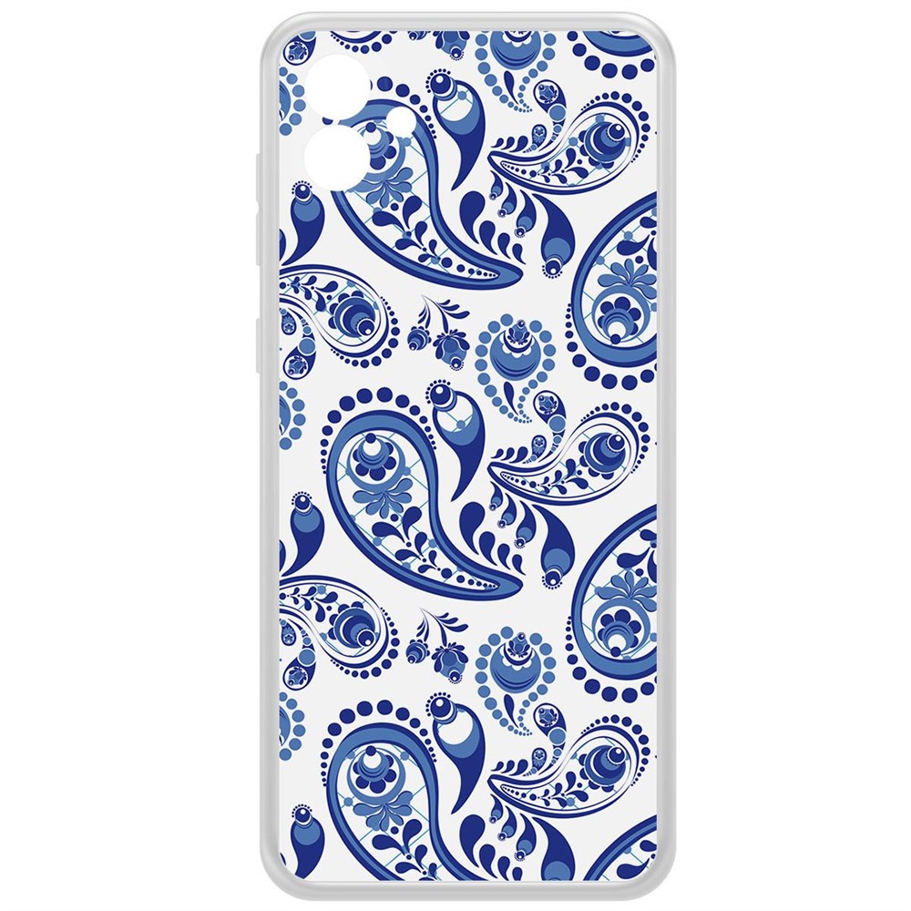 

Чехол-накладка Krutoff Clear Case Гжель для Samsung Galaxy A04e (A042), Прозрачный