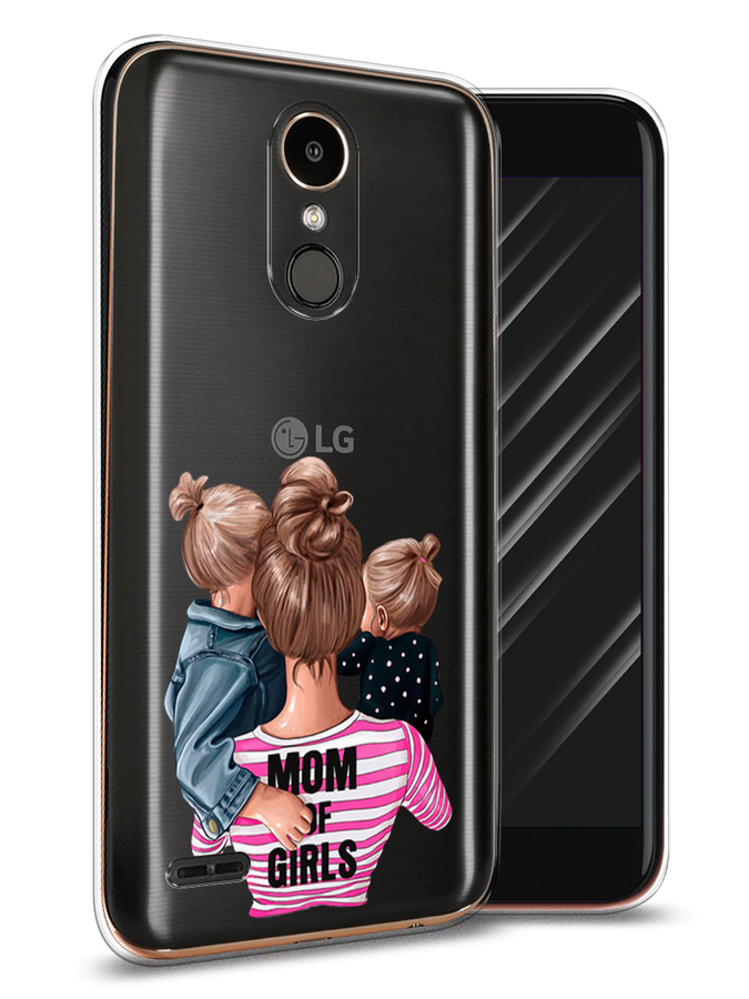 

Чехол Awog на LG K10 2017 "Mom of Girls", Синий;розовый;черный, 81350-6