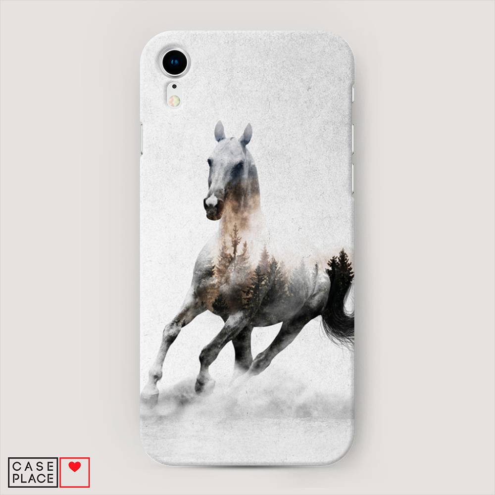 

Пластиковый чехол "Лошадь лес" на Apple iPhone XR (10R), 12020-1