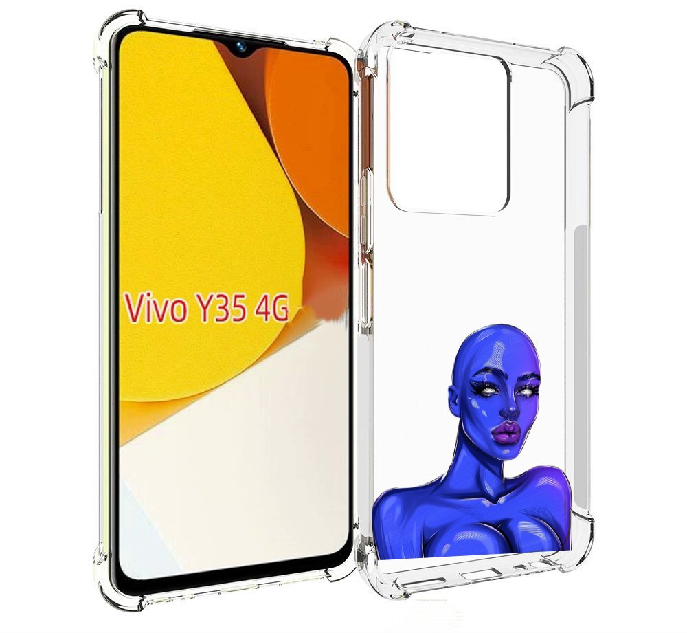 

Чехол MyPads инопланетянка для Vivo Y35 4G 2022 / Vivo Y22, Прозрачный, Tocco