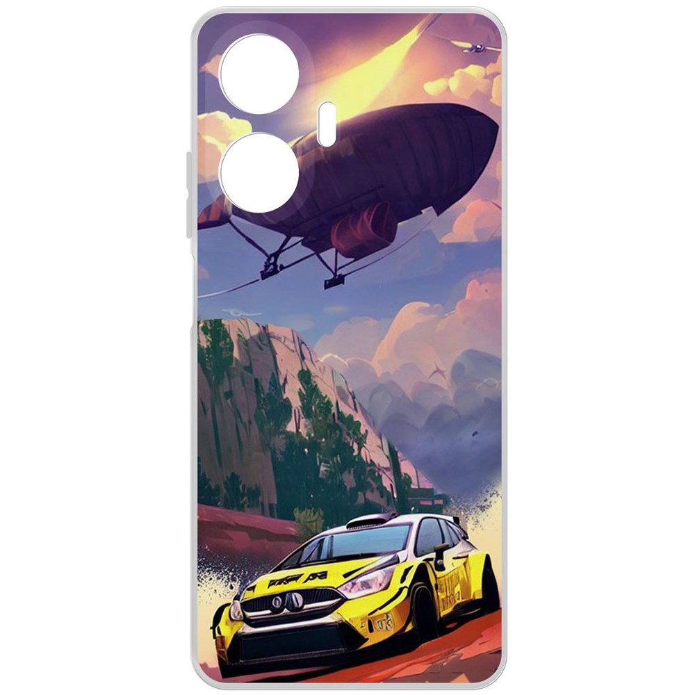 

Чехол-накладка Krutoff Clear Case Гонка для Realme C55, Прозрачный