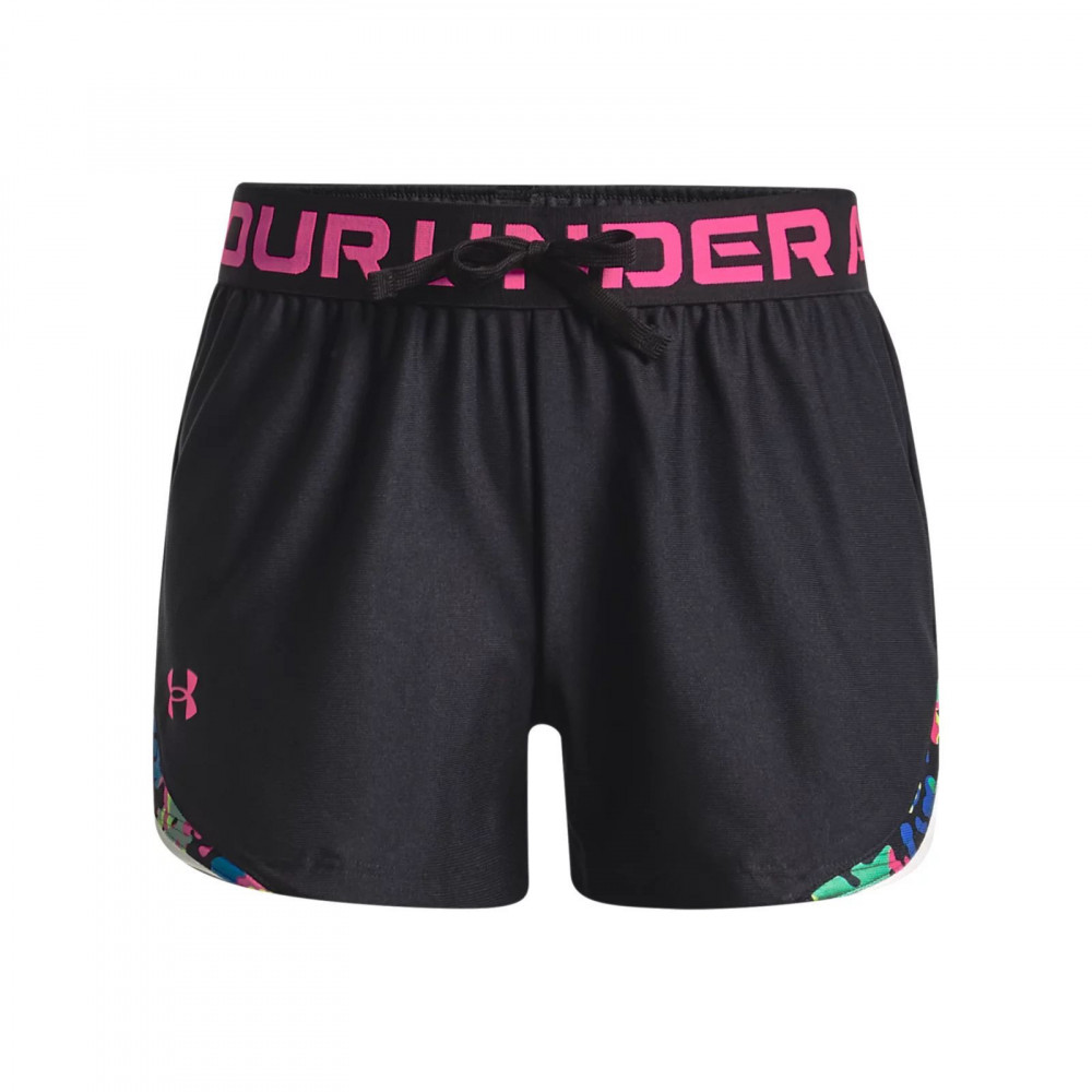 фото Шорты детские under armour play up tri color short 1369924-001 цв.черный р.152