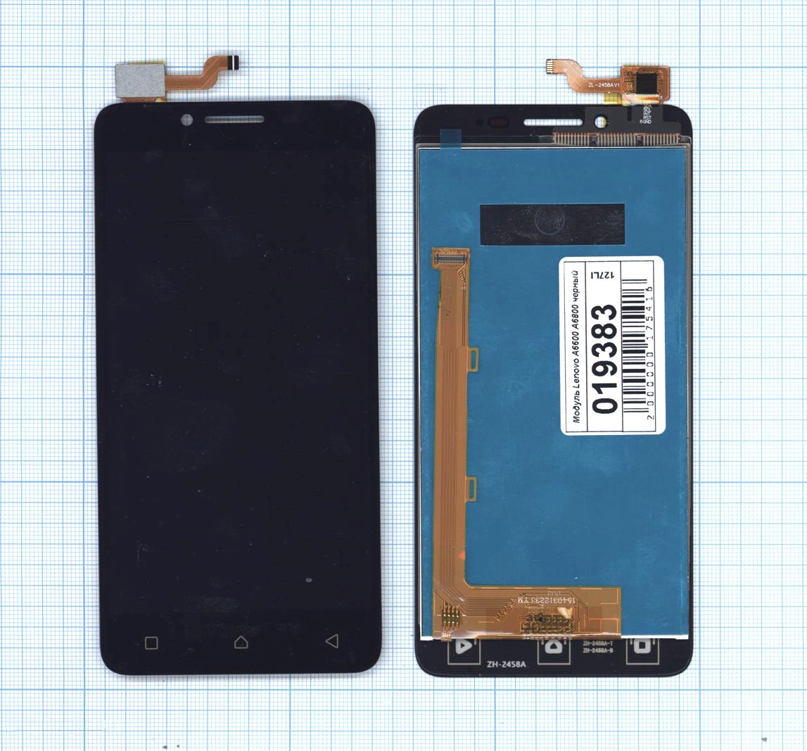 

Дисплей с тачскрином для Lenovo A6600 A6800 черный, для Lenovo A6600 A6800
