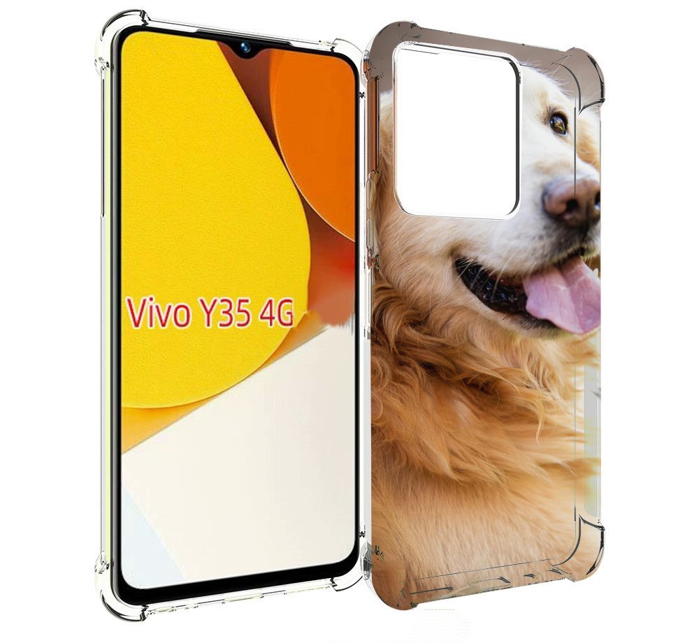 

Чехол MyPads золотистыи ретривер для Vivo Y35 4G 2022 / Vivo Y22, Прозрачный, Tocco