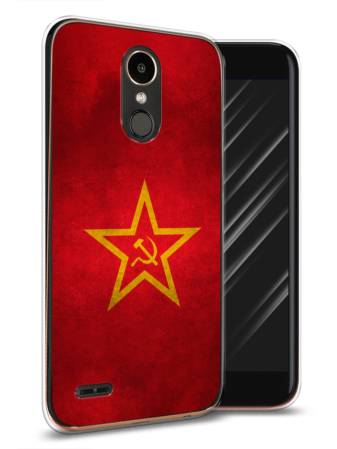 

Чехол Awog на LG K10 2017 "Красное знамя", Желтый;красный, 81350-10