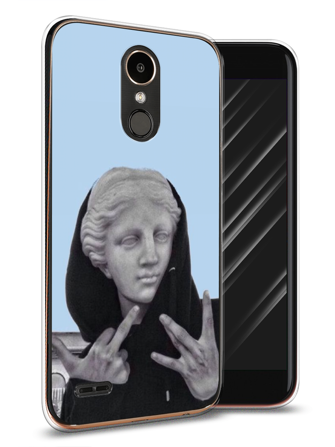 

Чехол Awog на LG K10 2017 "SWAG статуя", Голубой, 81350-9