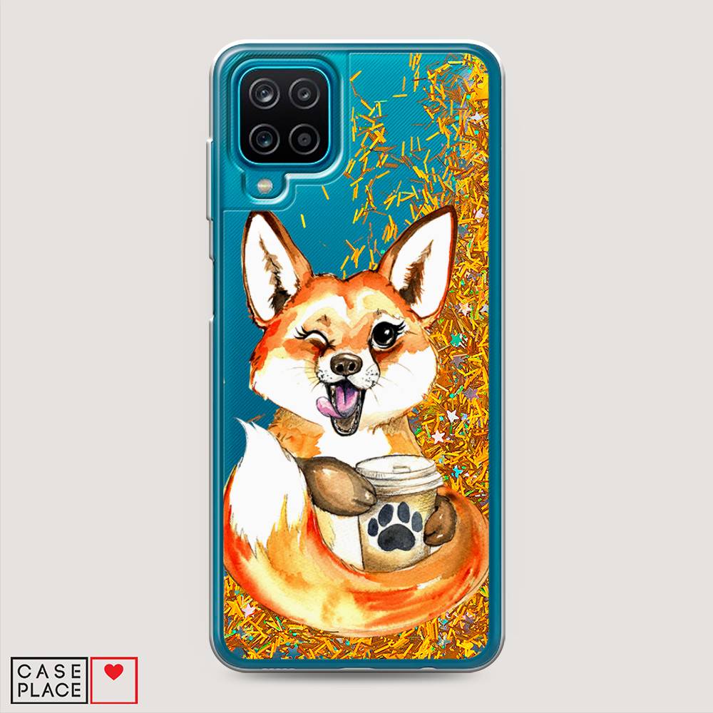 

Чехол Awog на Samsung Galaxy A12 / Самсунг A12 "Подмигивающая лиса с кофе", Разноцветный, 2101690-1