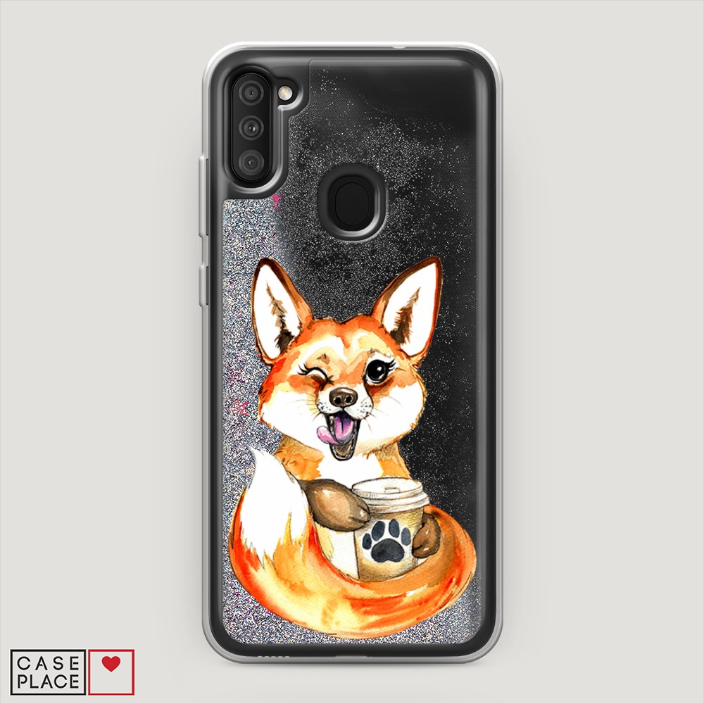 

Чехол Awog на Samsung Galaxy A11 / Самсунг A11 "Подмигивающая лиса с кофе", Разноцветный, 2100191-1