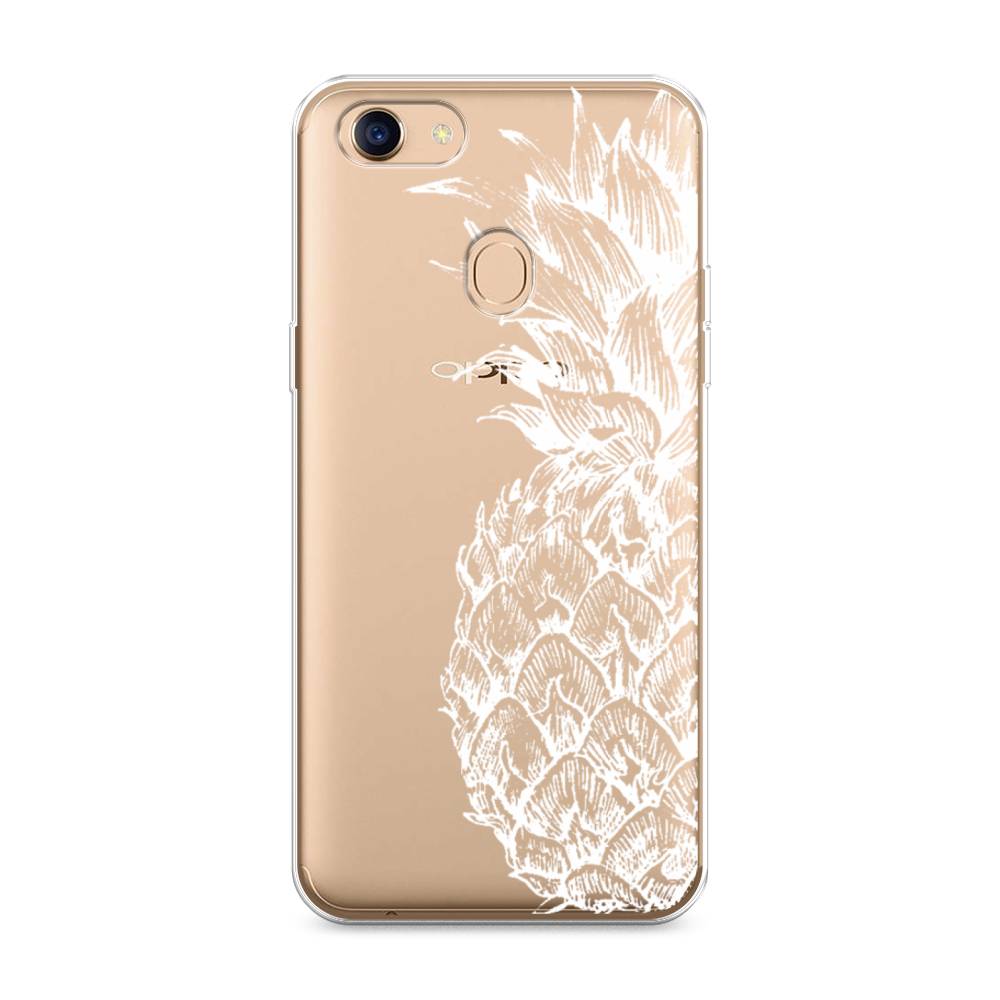 

Чехол Awog на Oppo F5 "Ананас графика белая", Разноцветный, 250250-10