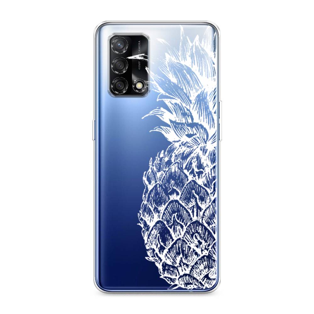 

Чехол Awog на OPPO A74 4G/F19 "Ананас графика белая", Разноцветный, 256050-10