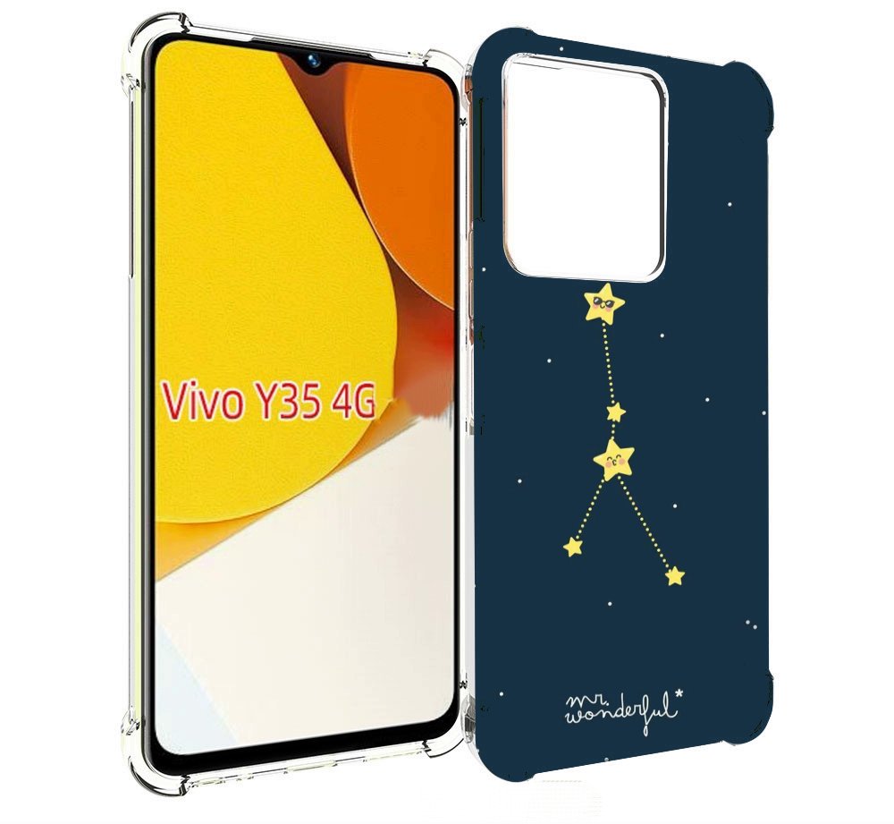 

Чехол MyPads знак-зодиака-рак-3 для Vivo Y35 4G 2022 / Vivo Y22, Прозрачный, Tocco