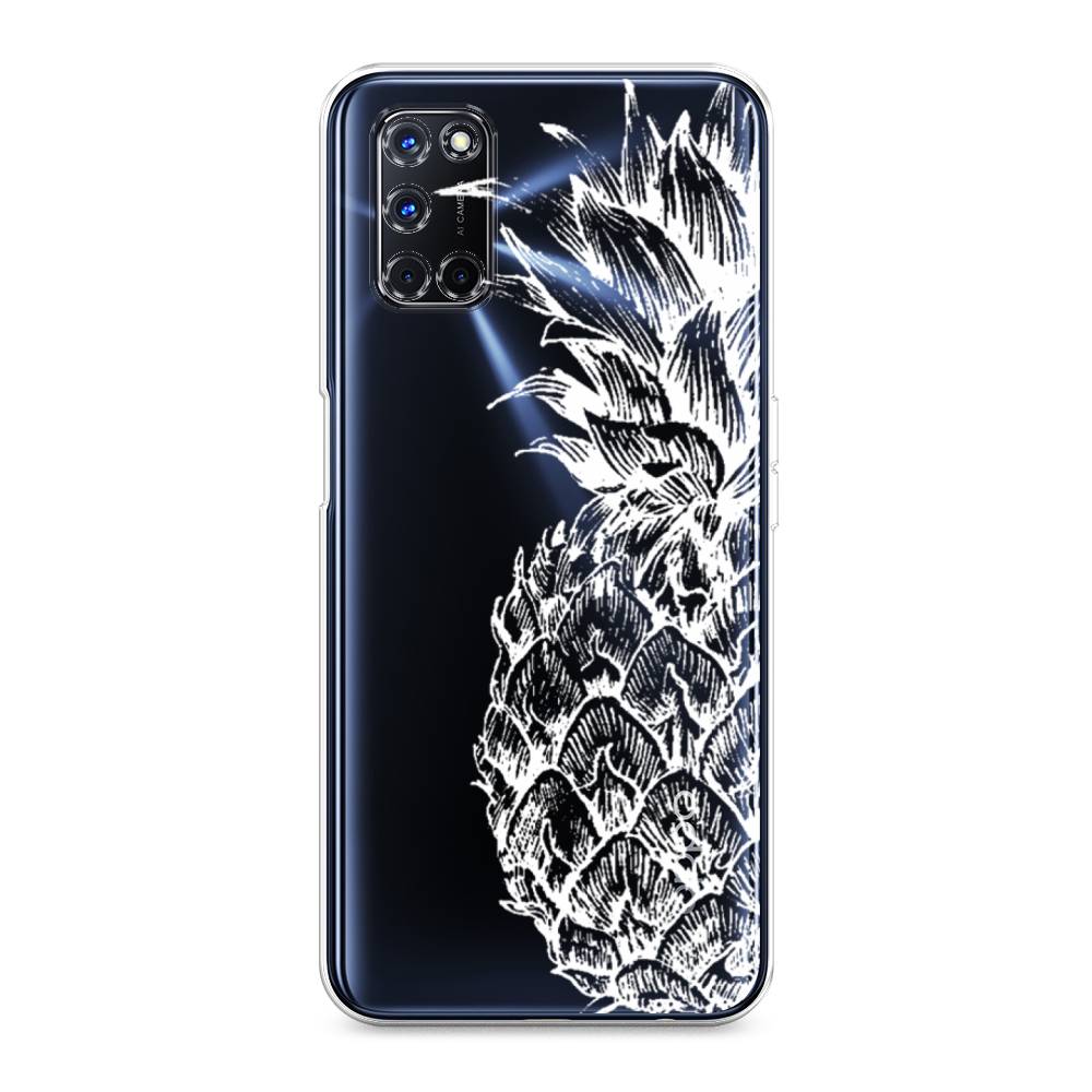 

Чехол Awog на Oppo A52/A72 "Ананас графика белая", Разноцветный, 253250-10