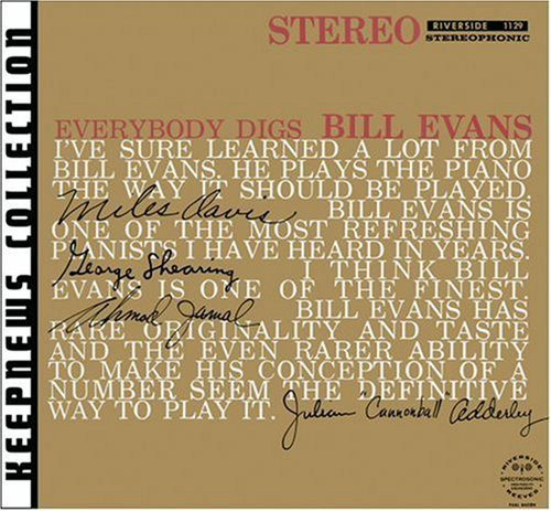 фото Bill evans (piano): everybody digs bill evans (keepnews collection) (1 cd) riverside records